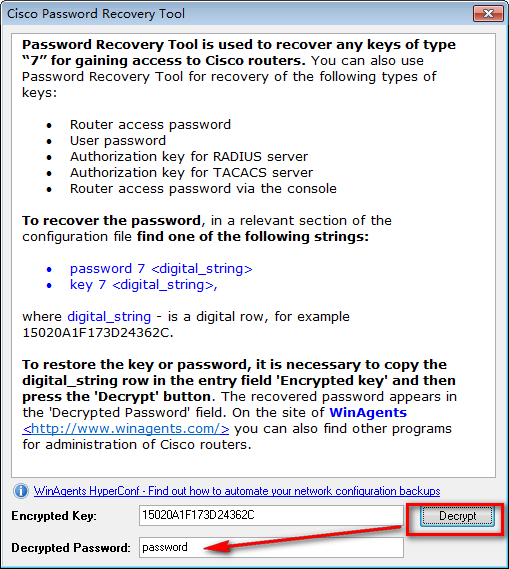 Cisco Password Recovery tool(Cisco鿴)