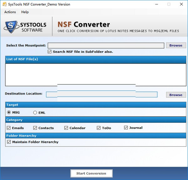 SysTools NSF Converter(NSFת)