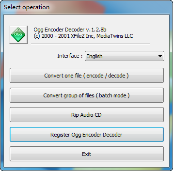 Ogg Encoder Decoder(OGGת)