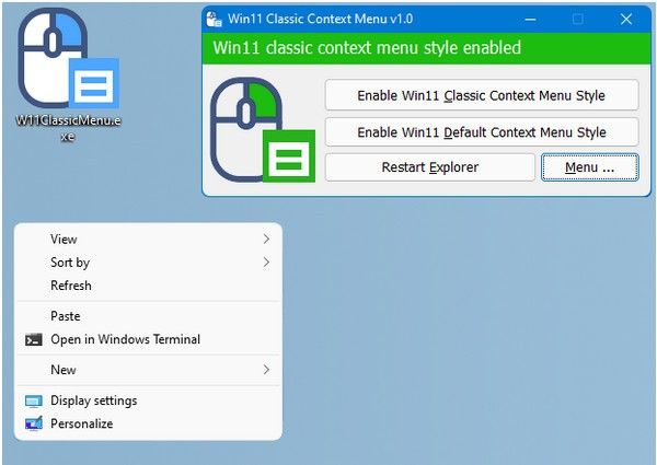 Win11 Classic Context menu(win11Ҽ˵޸Ĺ)