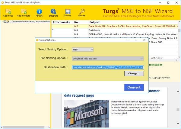 Turgs MSG to NSF Wizard(MSGתNSFת)