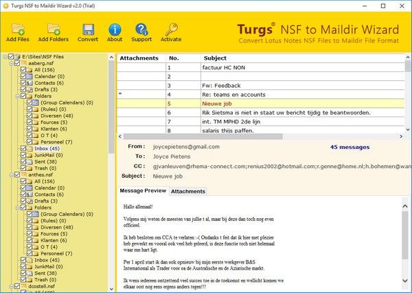 Turgs NSF to Maildir Wizard(NSFתMaildirת)