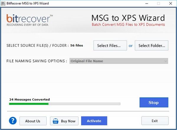 BitRecover MSG to XPS Wizard(MSGXPSǨƹ)