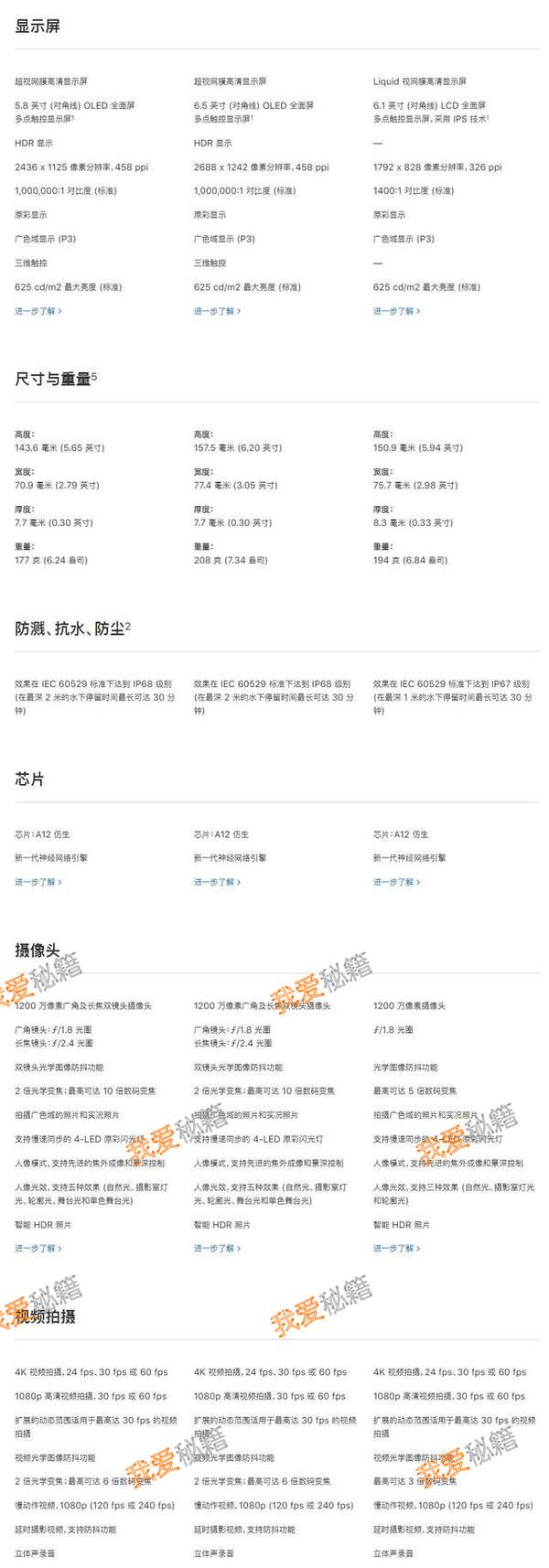 iphone xs|xs max|xr预售入口|价格介绍|配置一览