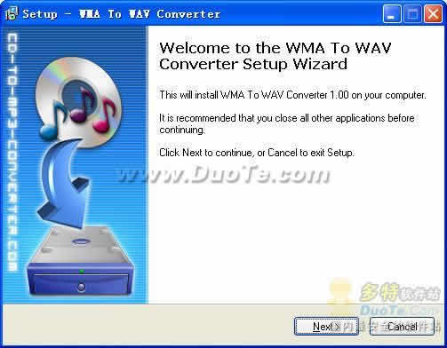 Crystal WMA To WAV Converter