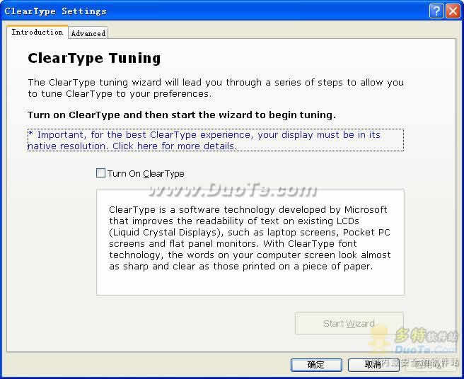 ClearType Tuning