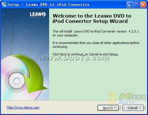 Leawo Free DVD to iPod Converter