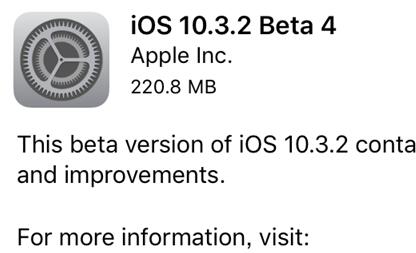 iOS10.3.2 Beta4̼صַϼ