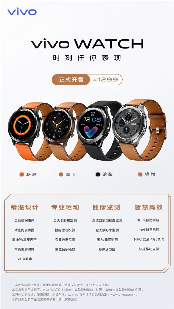 vivo׿ֱvivo WATCH18 1299Ԫ