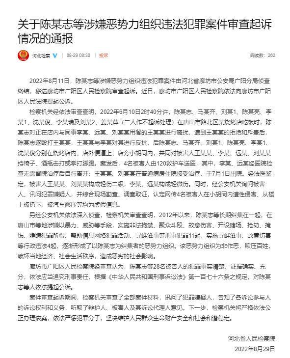 唐山打人案保护伞被查现场曝光是怎么回事?