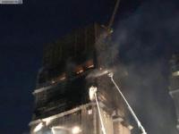 尖沙咀在建大楼大火已扑灭,香港尖沙咀一商场装饰物起火无人伤 疑电线短路
