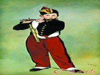 吹笛子的男孩,法国画家马奈的作品之吹笛子的少年