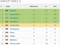 世界杯南美洲区最终积分榜_世界杯乌拉圭预选赛成绩