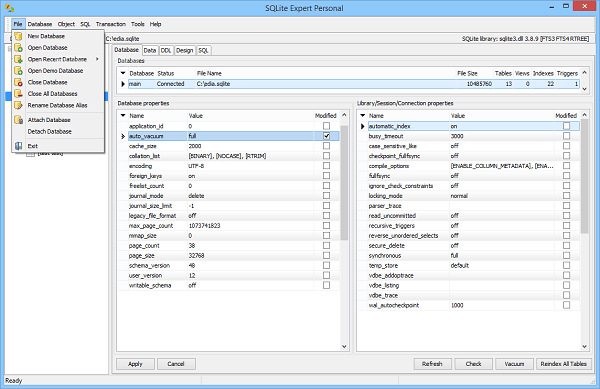 SQLite Expert Professional(SQLite)