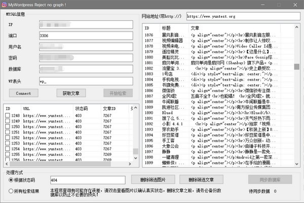 MyWordpress Reject no graph