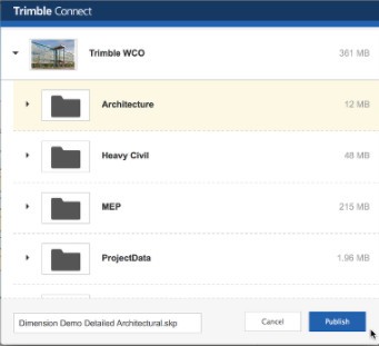 Trimble Connect sketchup