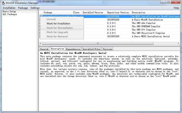 MinGW Installation(MinGWװ)