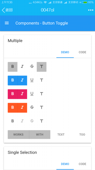 Material Design for Web