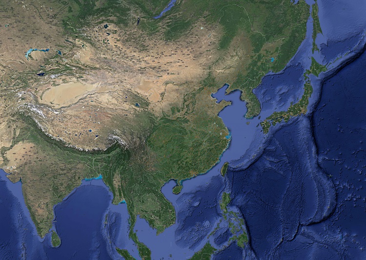 中国卫星地图 风水图片