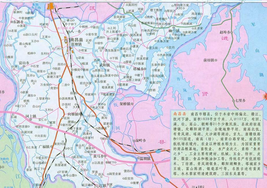 南昌县地图全图高清版