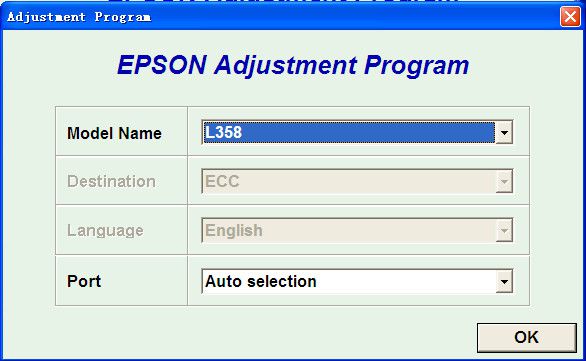 爱普生l358清零软件