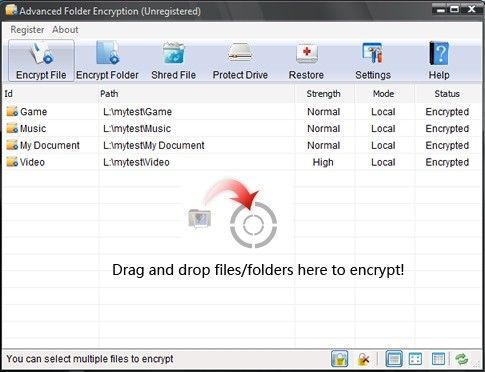 Advanced Folder Encryption(文件夹加密工具)