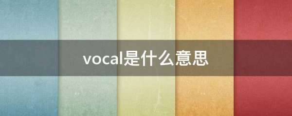 vocalʲô vocalʲô˼