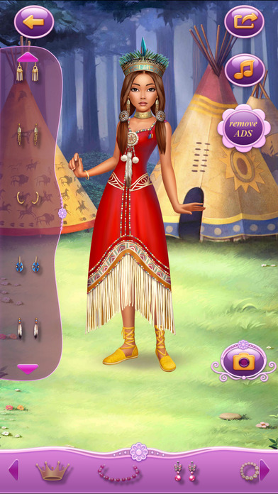 Dress Up Princess Pocahontasͼ0