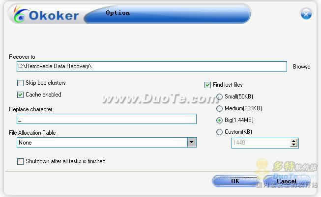 Okoker Removable Data Recovery