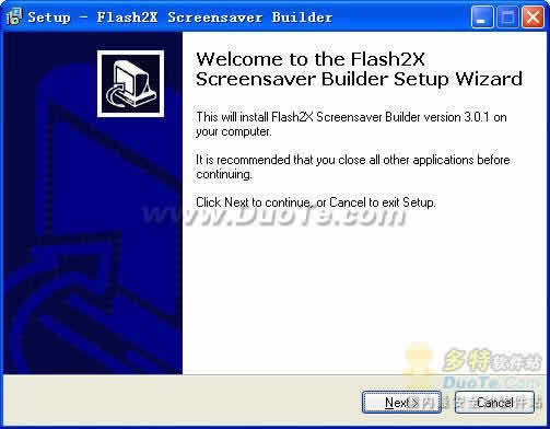 Flash2X Screensaver Builder
