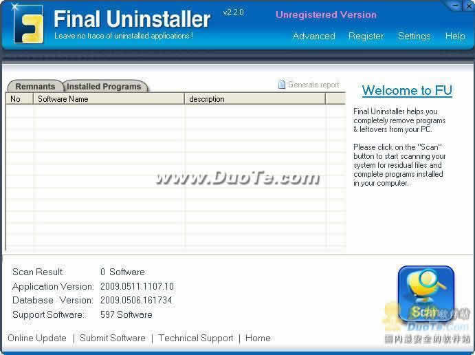Final Uninstaller V2.2 ɫ