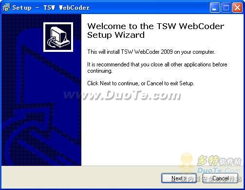 TSW WebCoder 2009