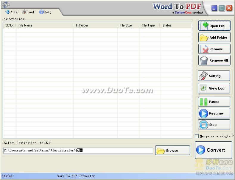 Word To PDF Convertor