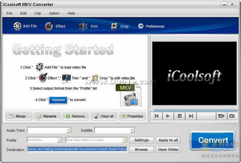 iCoolsoft MKV Converter