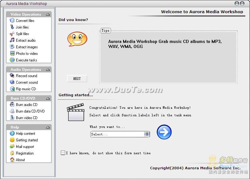 Aurora Media Workshop