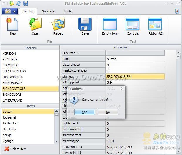 BusinessSkinForm VCL for D5