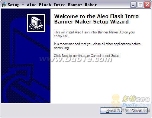 Aleo Flash Intro Banner Maker