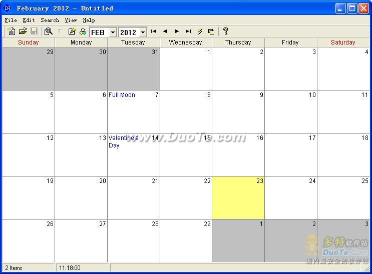 Calendar Program Pro