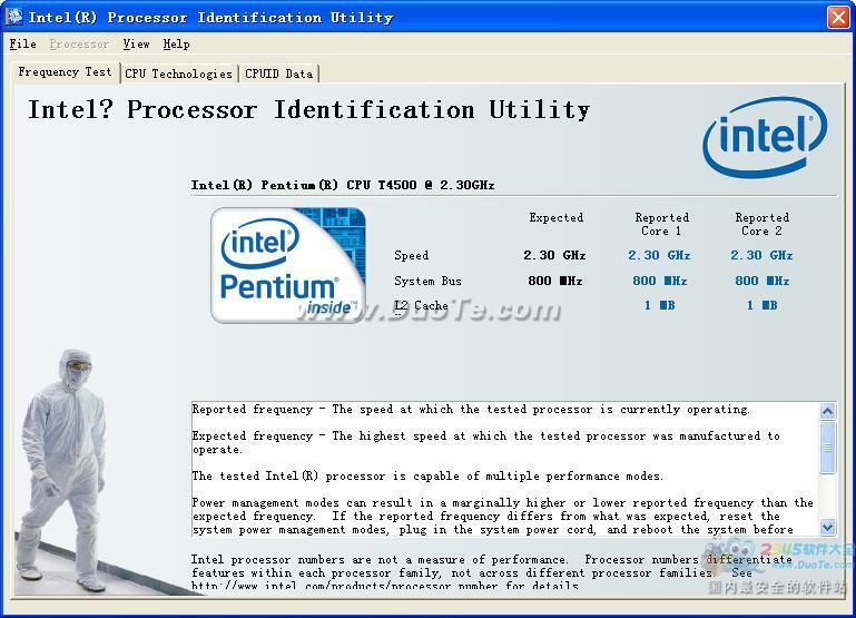 Intel Processor Identification