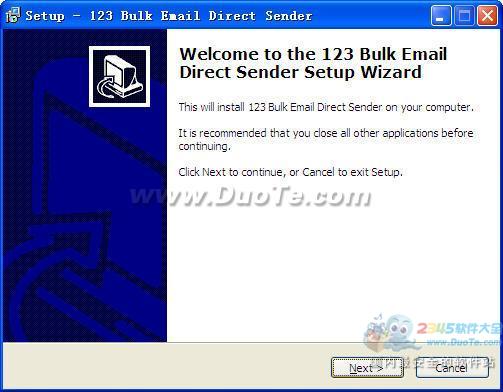 123 Bulk Email Direct Sender