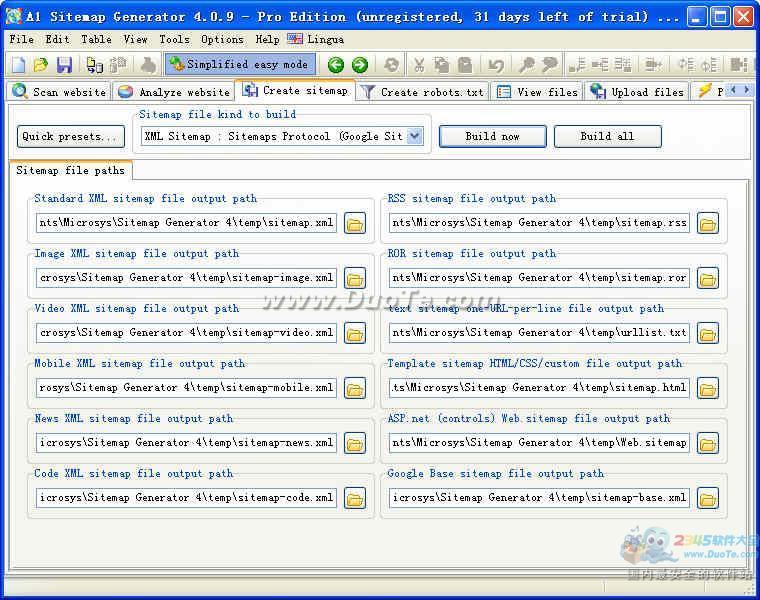 A1 Sitemap Generator