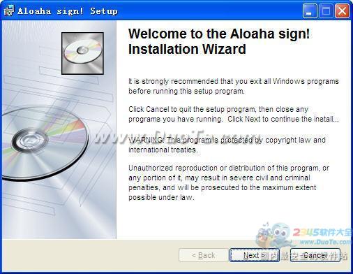 Aloaha sign