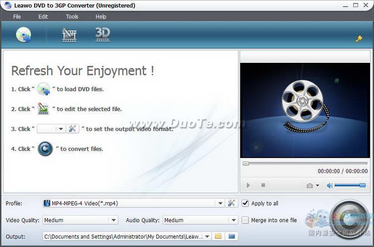 Leawo DVD to 3GP Converter