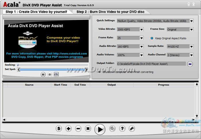 Acala DivX DVD Player Assist