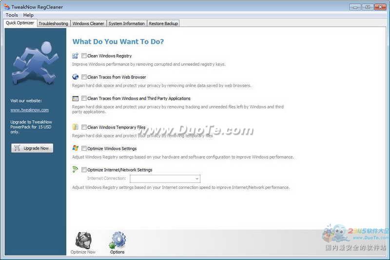 TweakNow RegCleaner