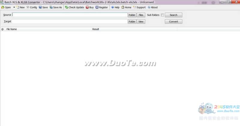 Batch XLS and XLSX Converterxlsתxlsx