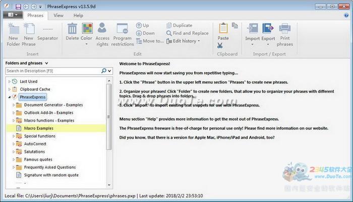 PhraseExpress()