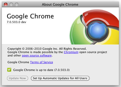 ȫƽ̨ Chrome Dev  7.0.503.0/1