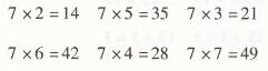 配凤凰版二年级上册数学第六章表内乘法和表内除法（二）7的乘法口诀两导两练高效学案答案2