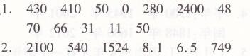 北师大版三年级上册数学期末测试卷两导两练高效学案答案2